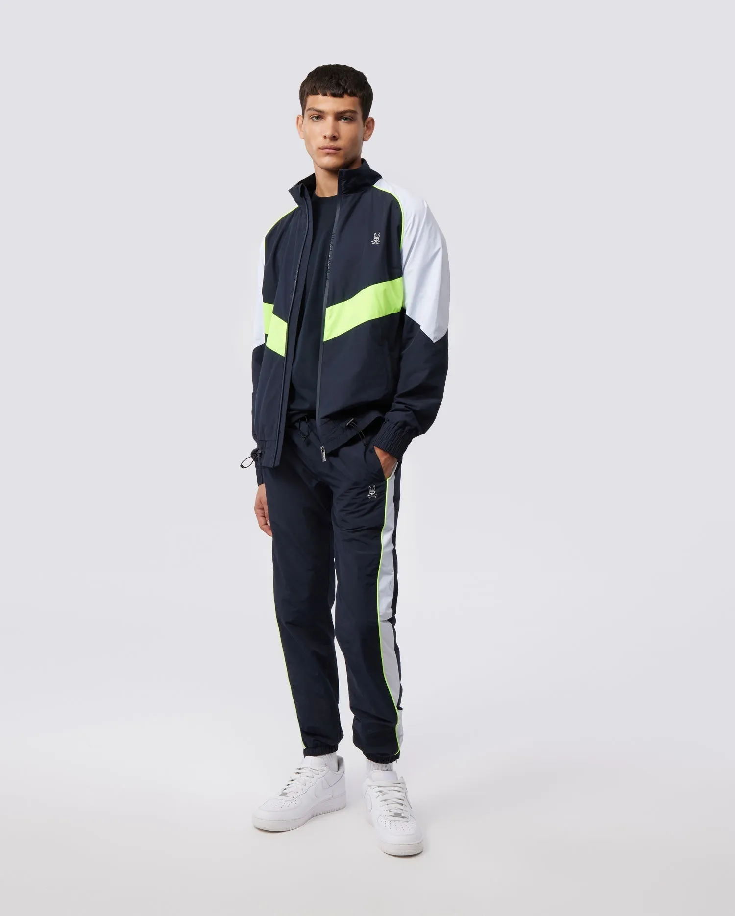 MENS WASCO COLOUR BLOCK NYLON TRACK PANTS - B6P162W1NL