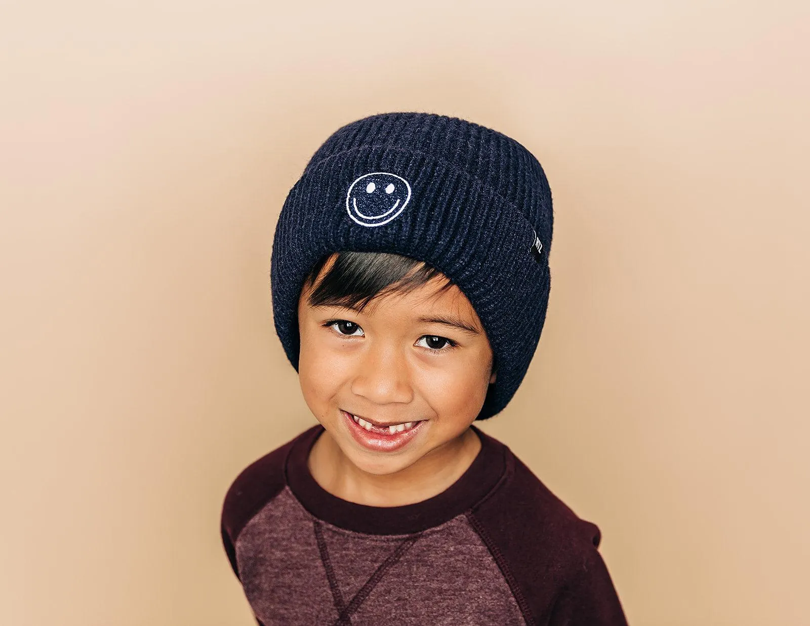 Midnight Smiley Beanie