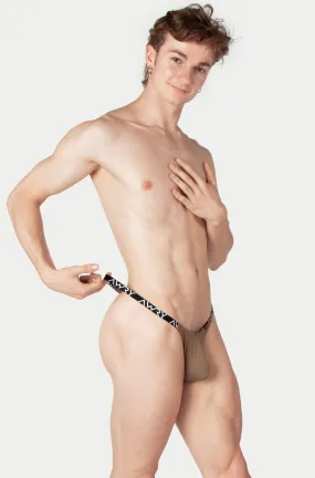 MODERN Logo Thong - Taupe
