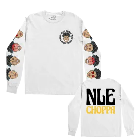Mood Swings Long Sleeve White T-Shirt