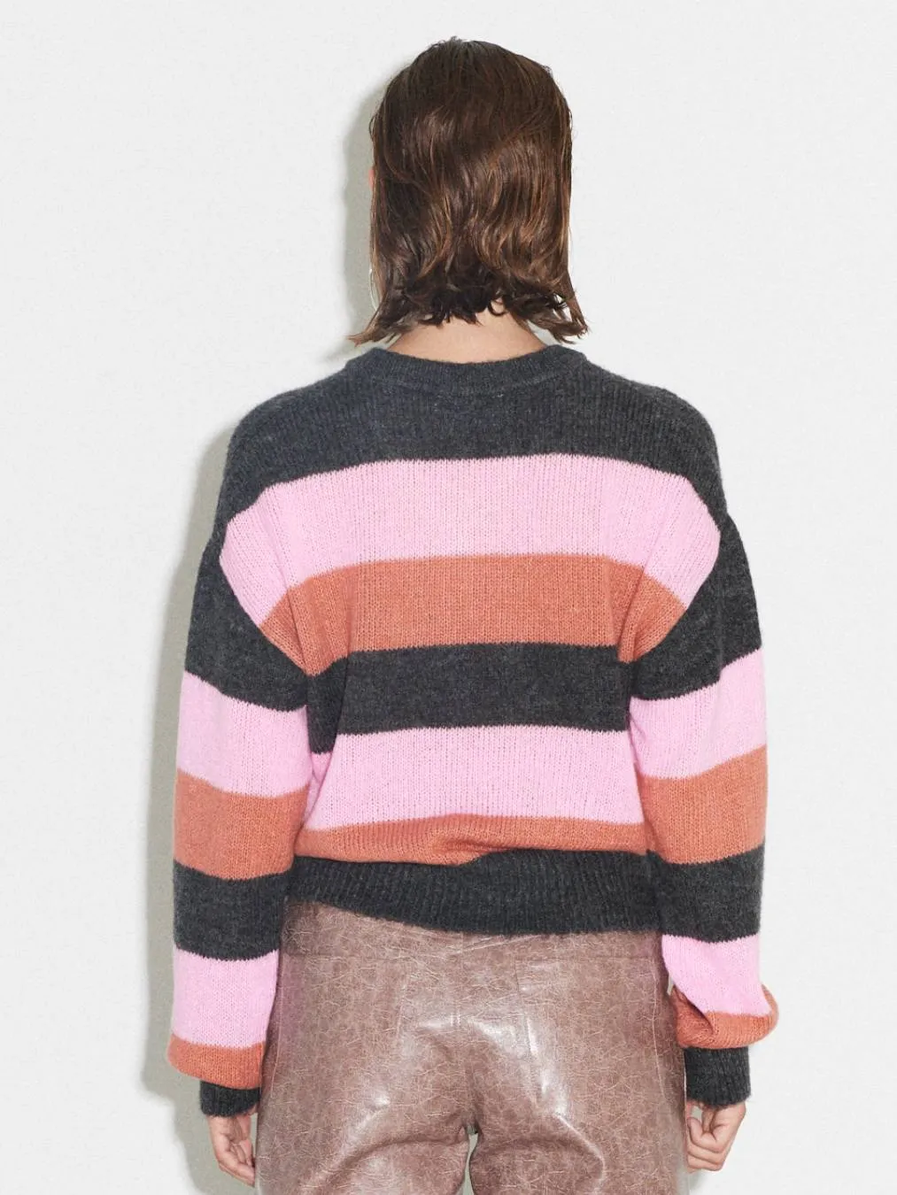 Nancy Stripe Knit Blouse