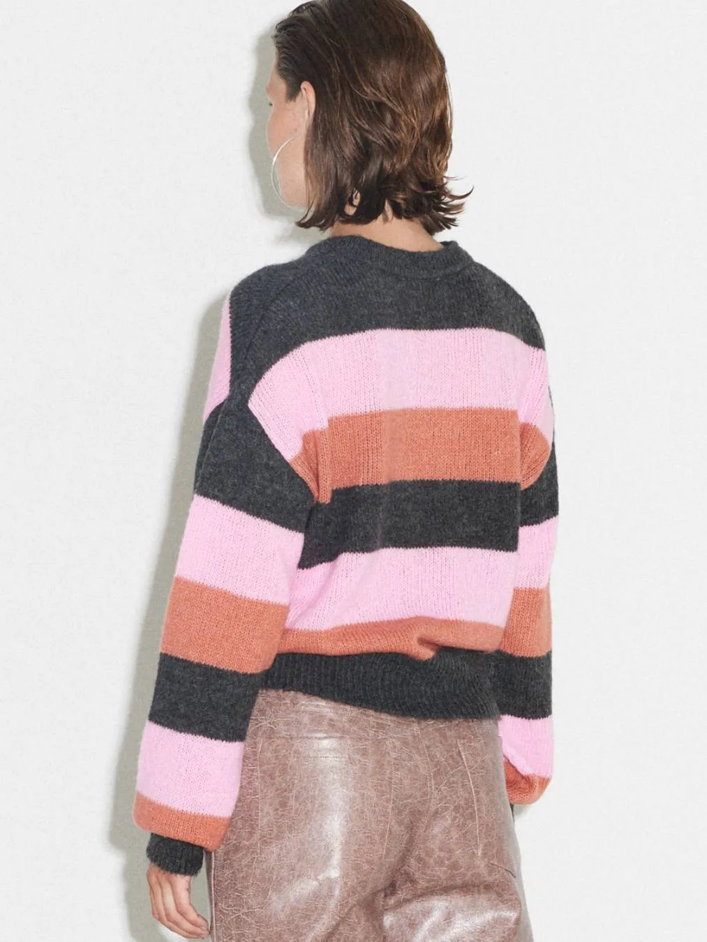 Nancy Stripe Knit Blouse
