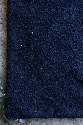 Navy Sequin Special Occasion Sweater Knit