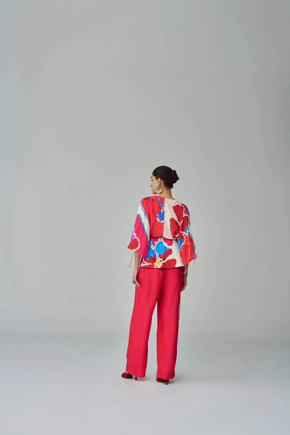 Nina Ikat Print Blouse