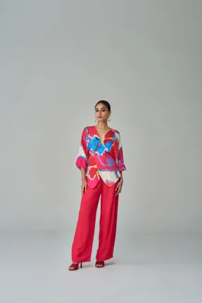 Nina Ikat Print Blouse