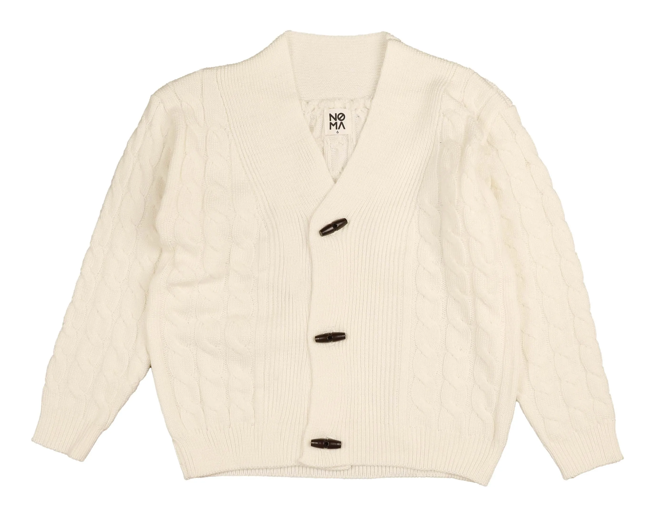 Noma Cream Toggle Cable Cardigan (NKN755)