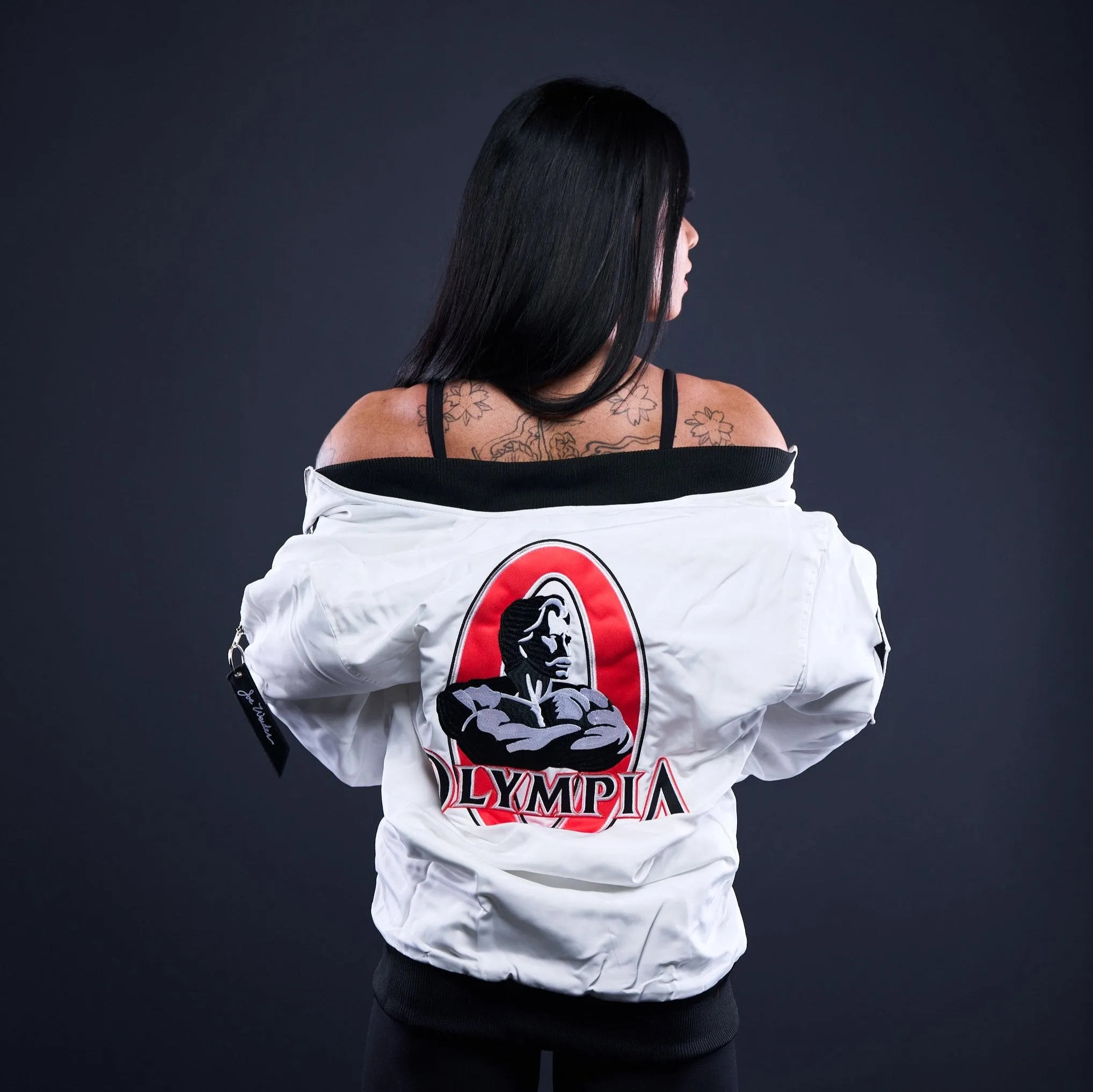 Olympia White Bomber Jacket