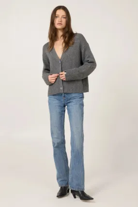 One Grey Day Aster Cashmere Cardigan