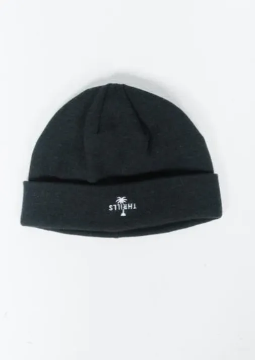 Palm Embro Beanie Black
