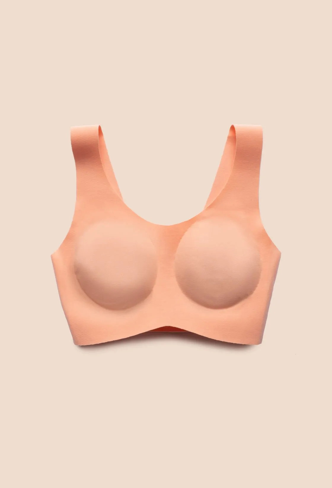 Peach Cotton Bralette