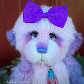 Peaches- 9" alpaca and curly kid mohair artist bear by Emma's Bears  - OOAK