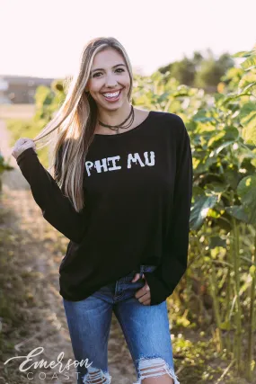 Phi Mu Spooky PR Long Sleeve Tee