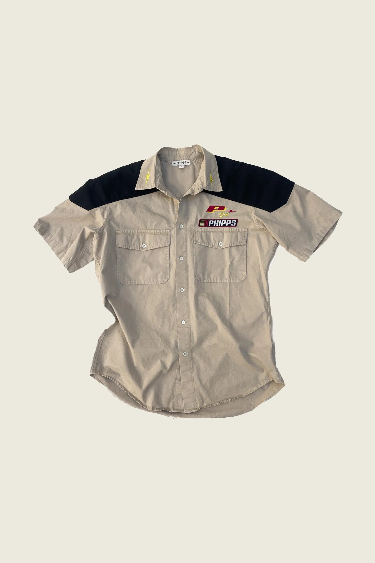 PHIPPS SHORT SLEEVE REINFORCED RODEO SHIRT SUMMER TAN