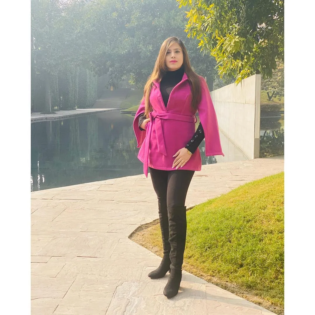 Pink Peplum Coat