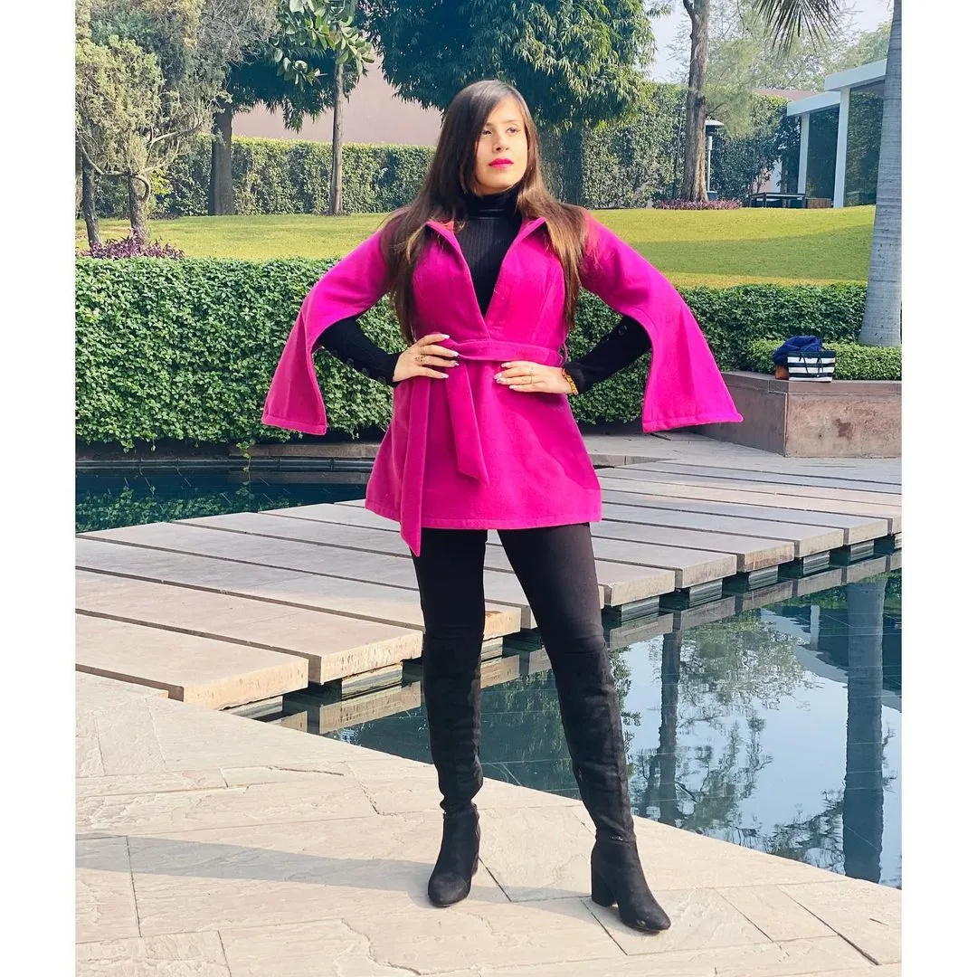Pink Peplum Coat
