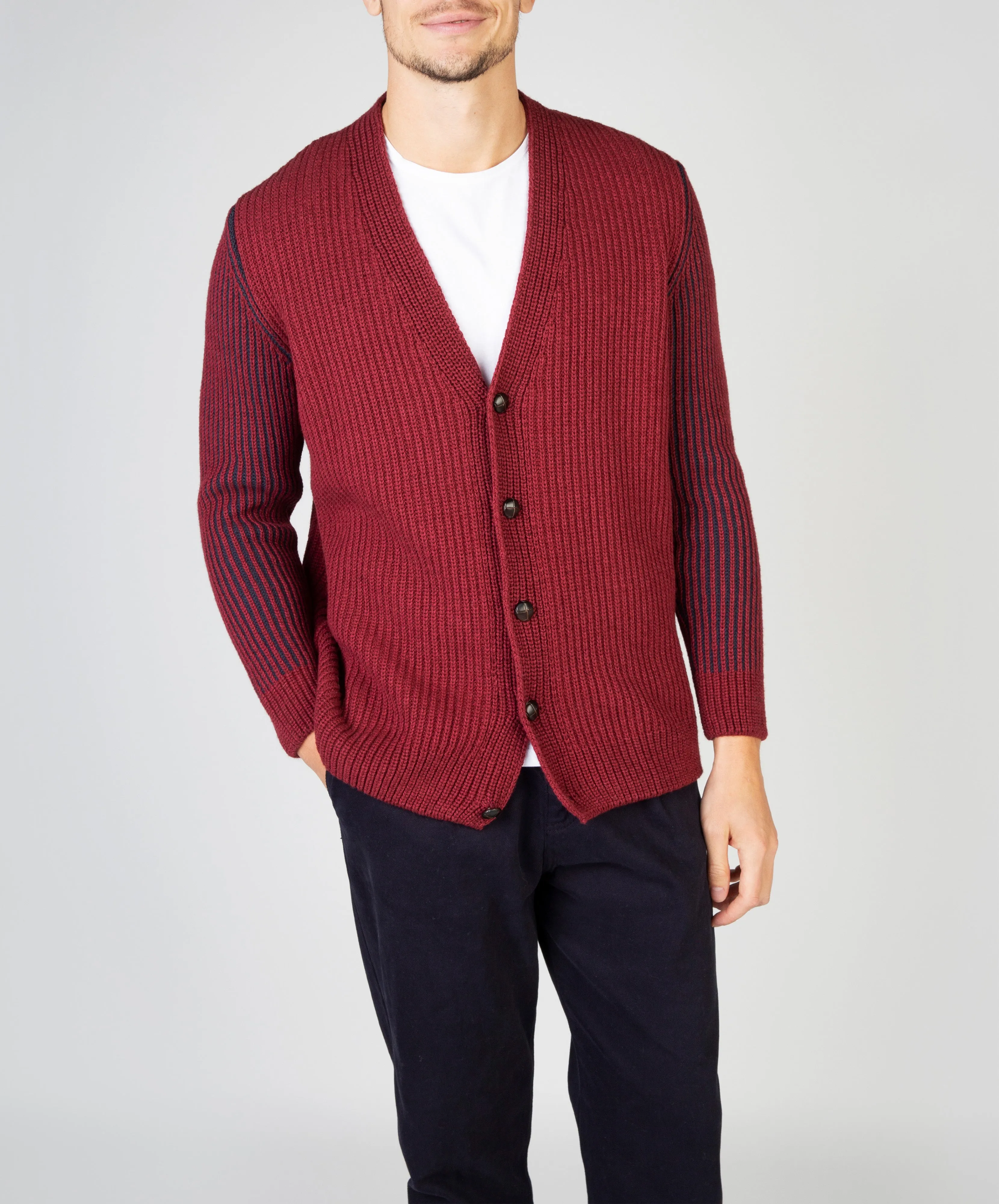 Pinstripe Cardigan Sunrise