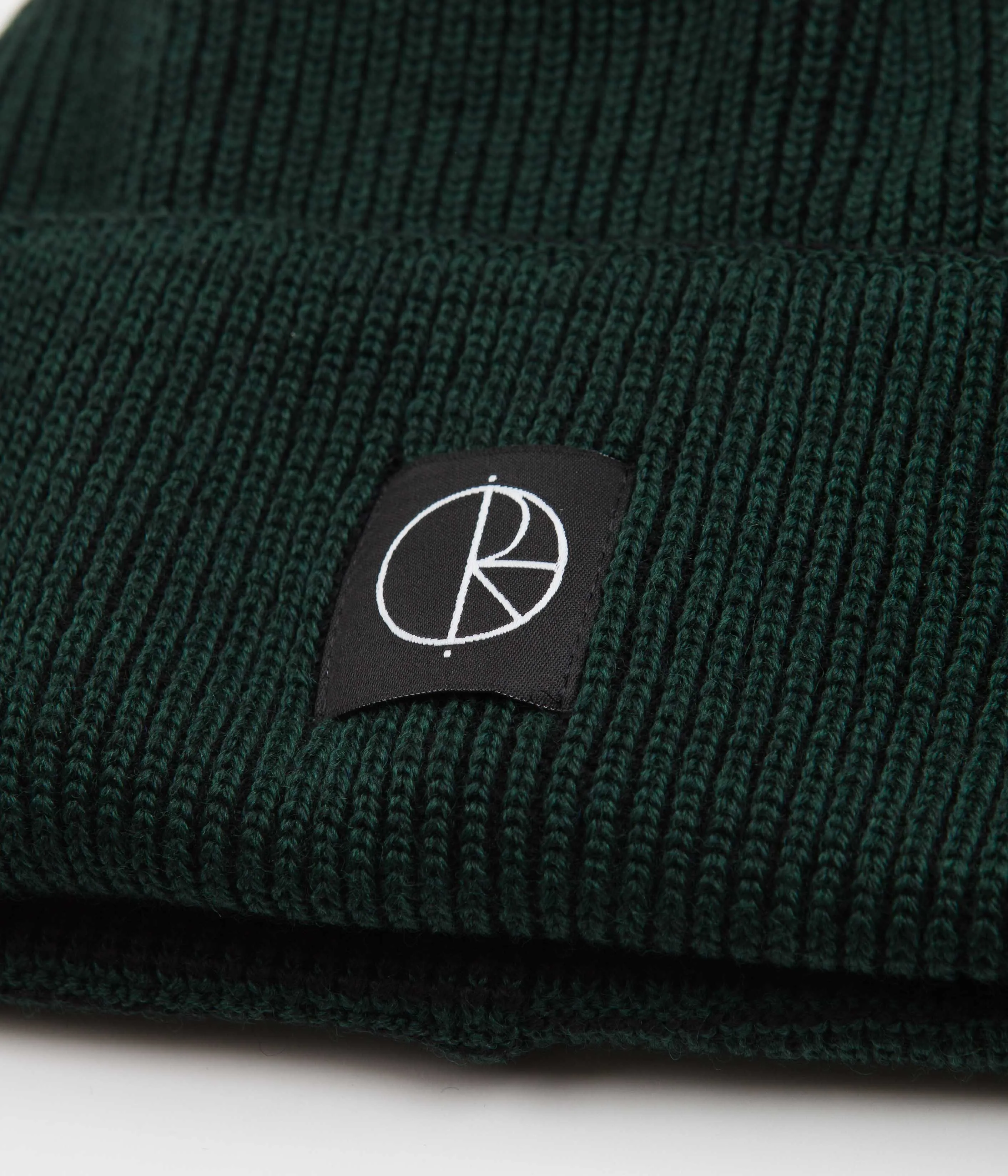 Polar Lines Merino Beanie - Dark Green