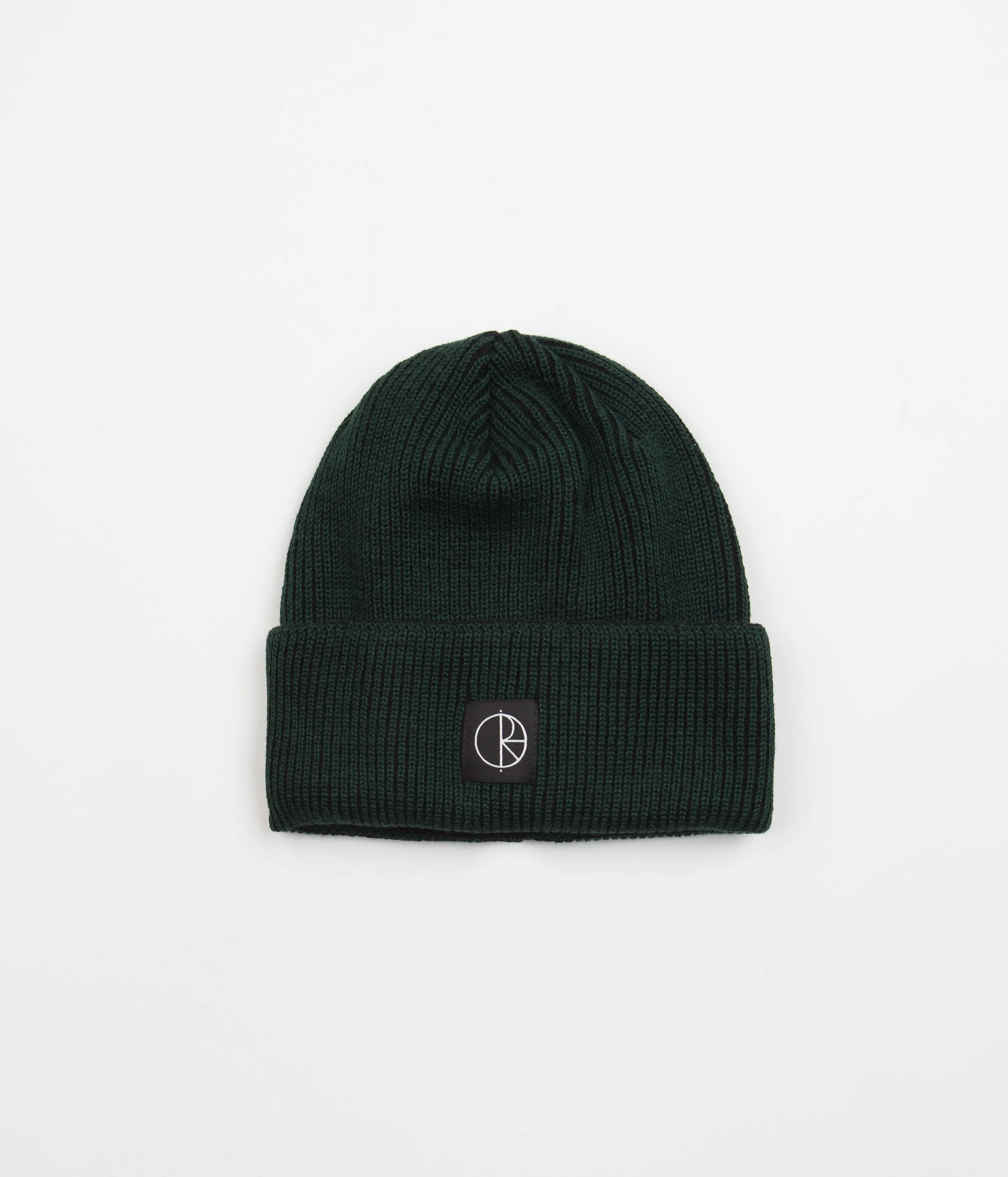 Polar Lines Merino Beanie - Dark Green