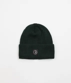 Polar Lines Merino Beanie - Dark Green