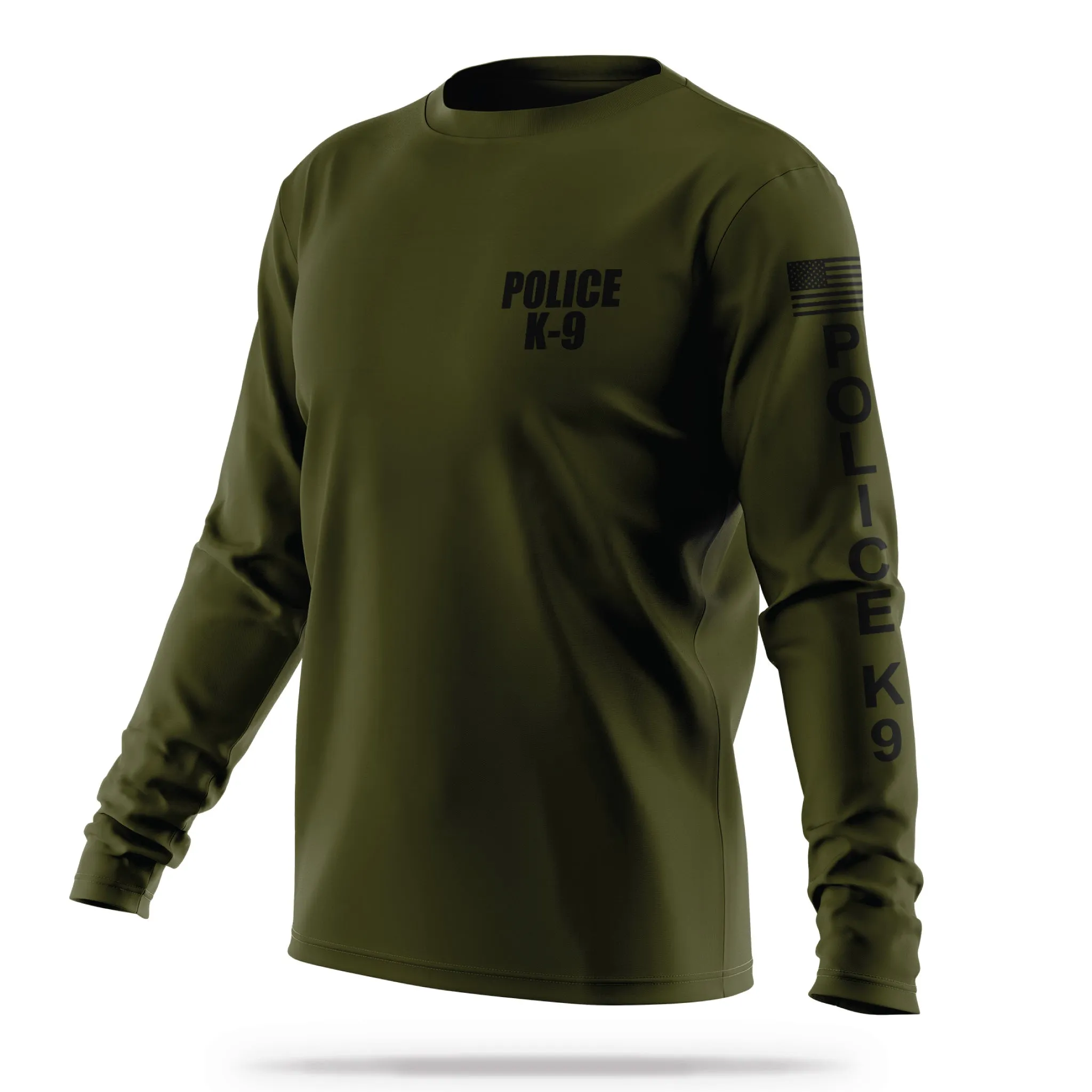[POLICE K9] Men's Performance Long Sleeve [GRN/BLK]