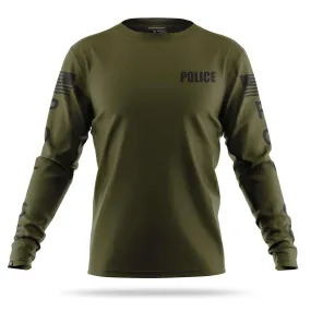 [POLICE] Men's Performance Long Sleeve [GRN/BLK]