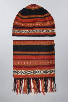 Potosi Alpaca Hat and Scarf Set