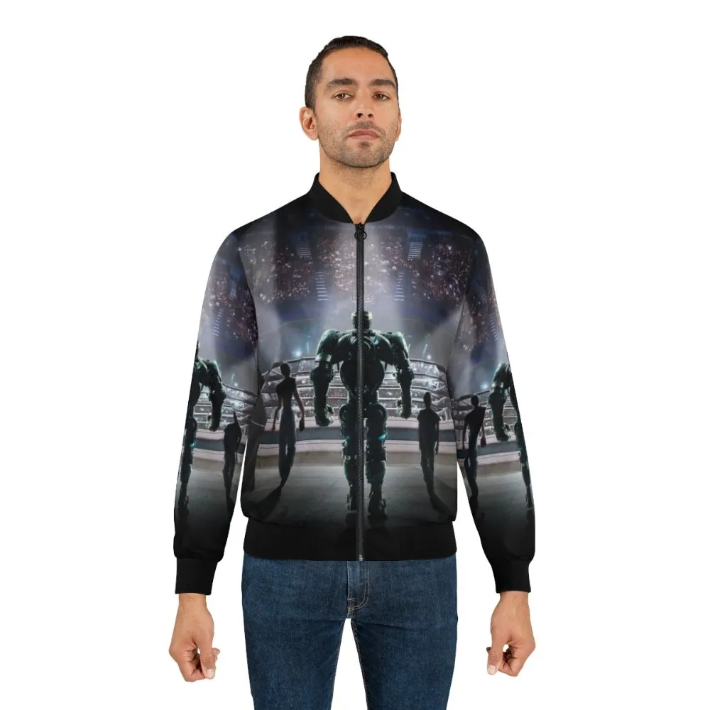 "Real Steel Movie Bomber Jacket - Stylish Movie Merchandise"
