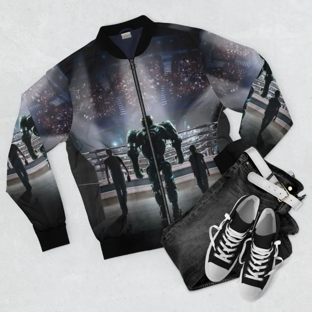 "Real Steel Movie Bomber Jacket - Stylish Movie Merchandise"