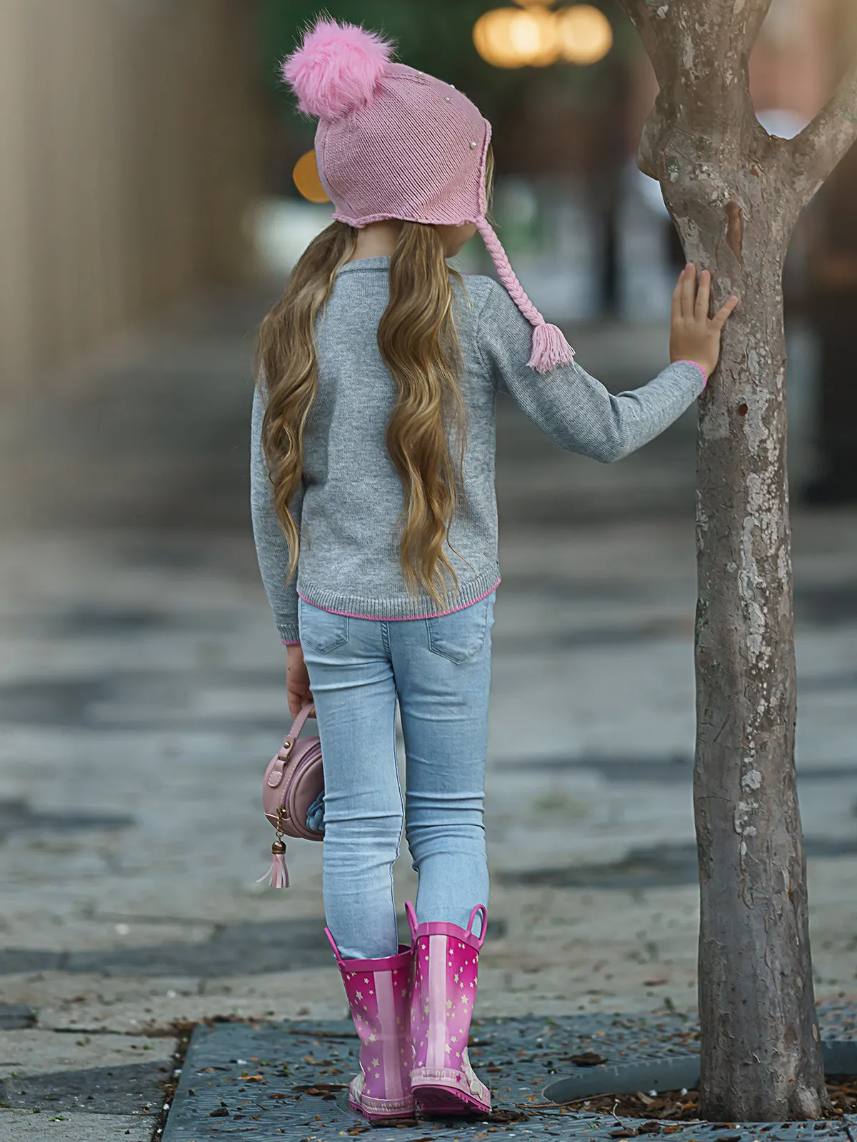 Rainbow Cloud Pocket Sweater Cardigan
