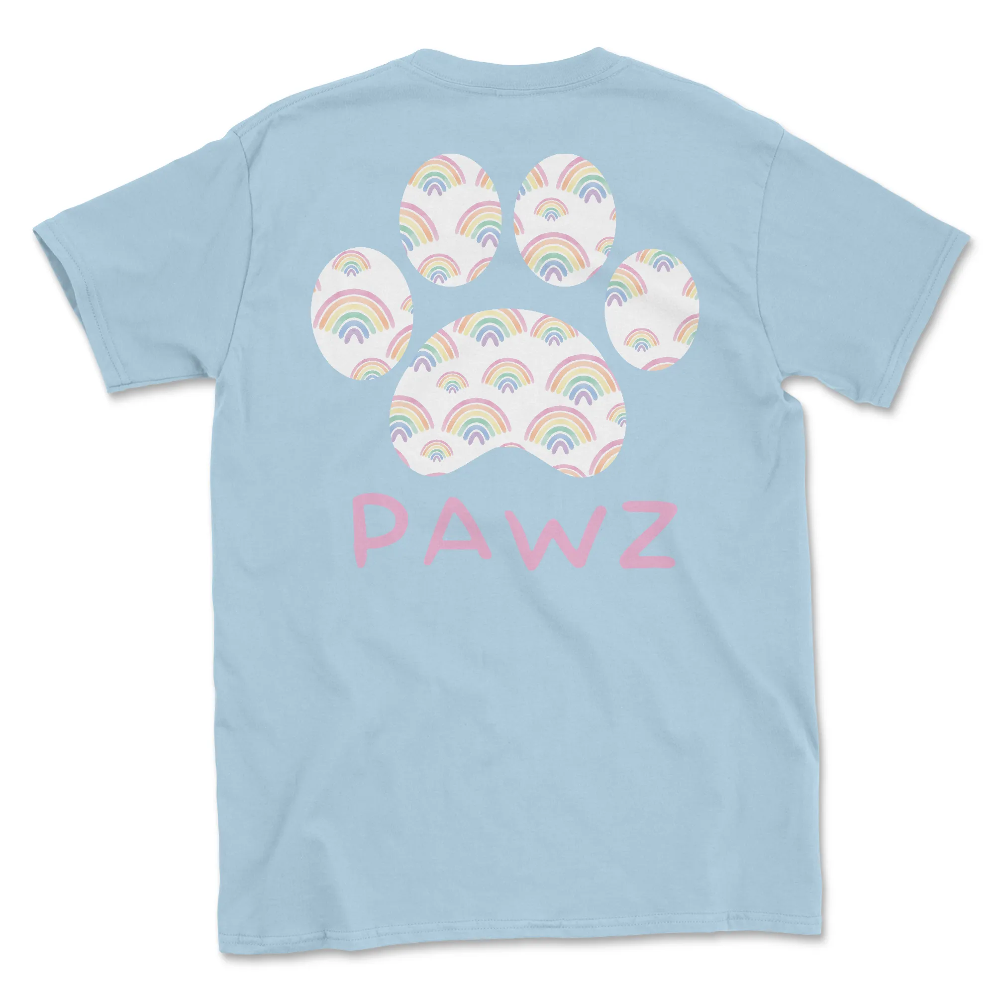 Rainbow Pawz (Adult Short Sleeve T-Shirt)