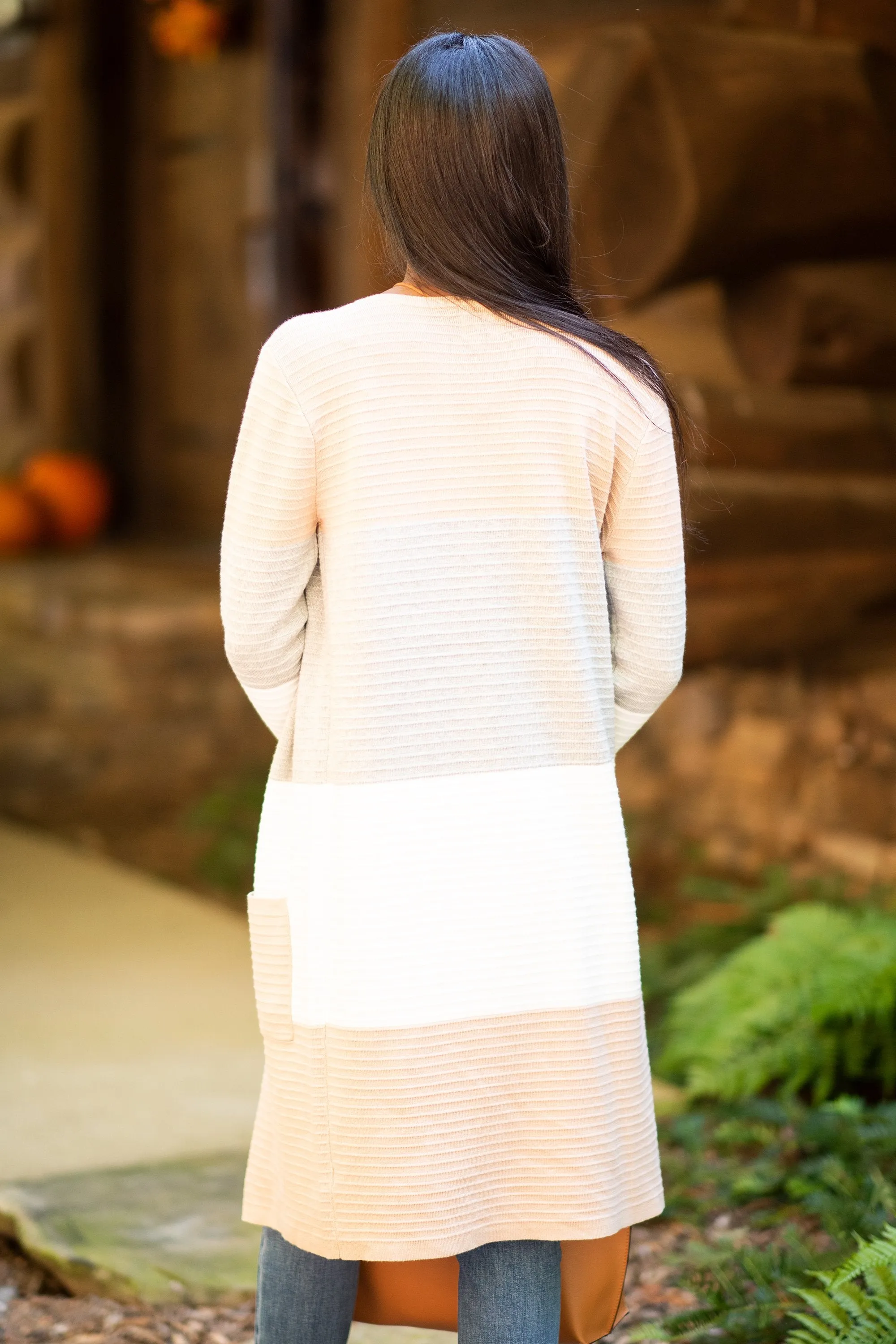 Ready To Go Pink Colorblock Cardigan