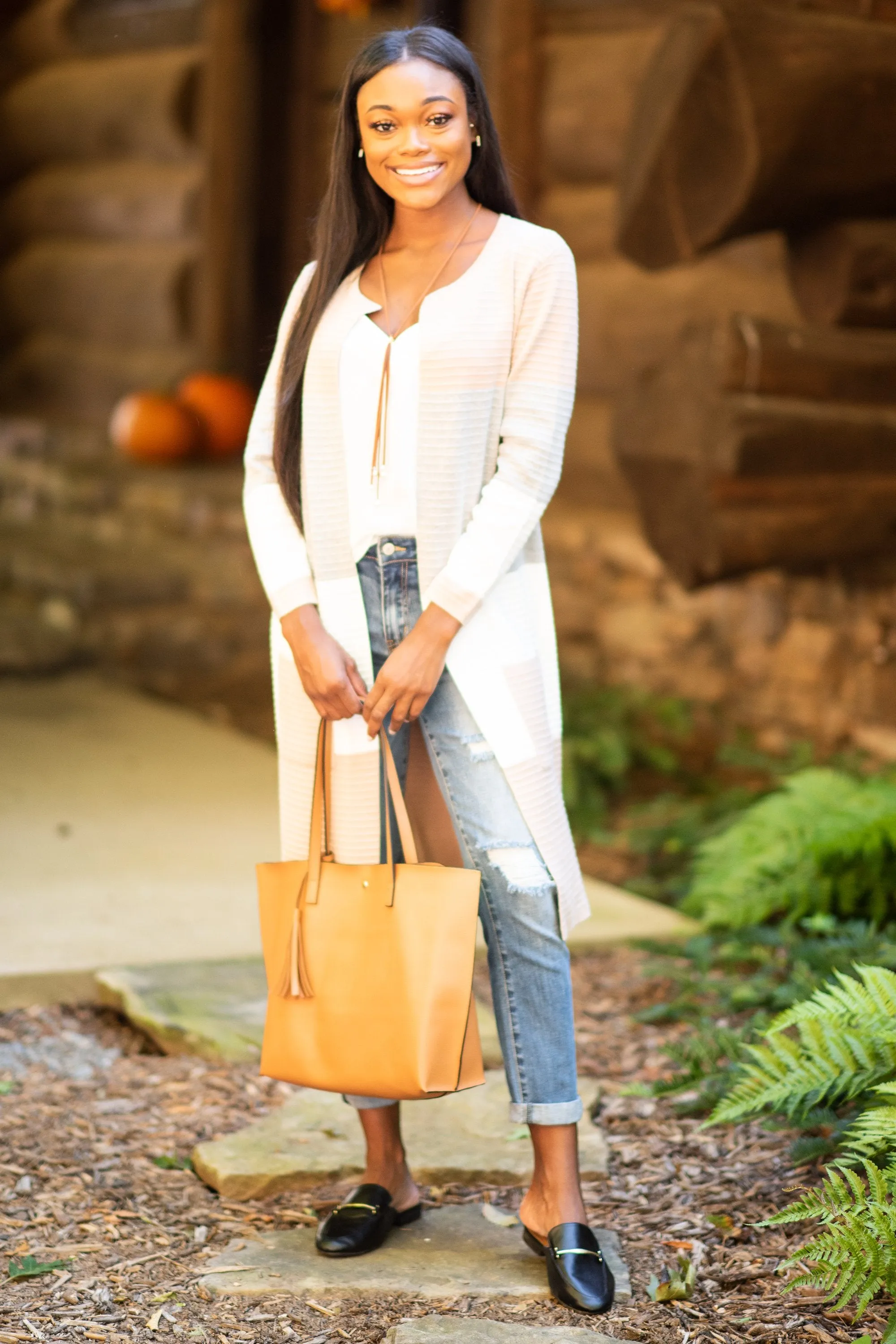 Ready To Go Pink Colorblock Cardigan