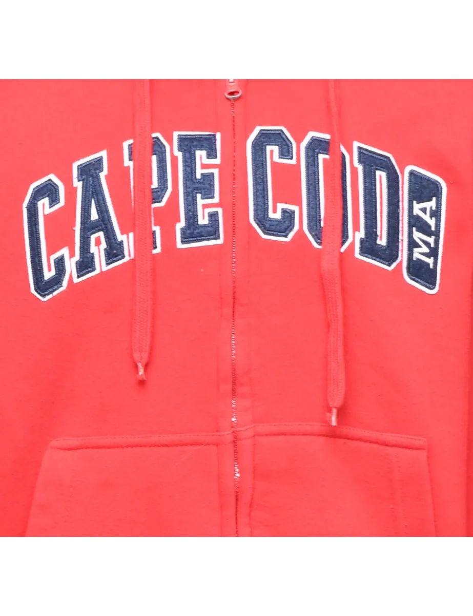 Red Cape Code Hooded Track Top - S