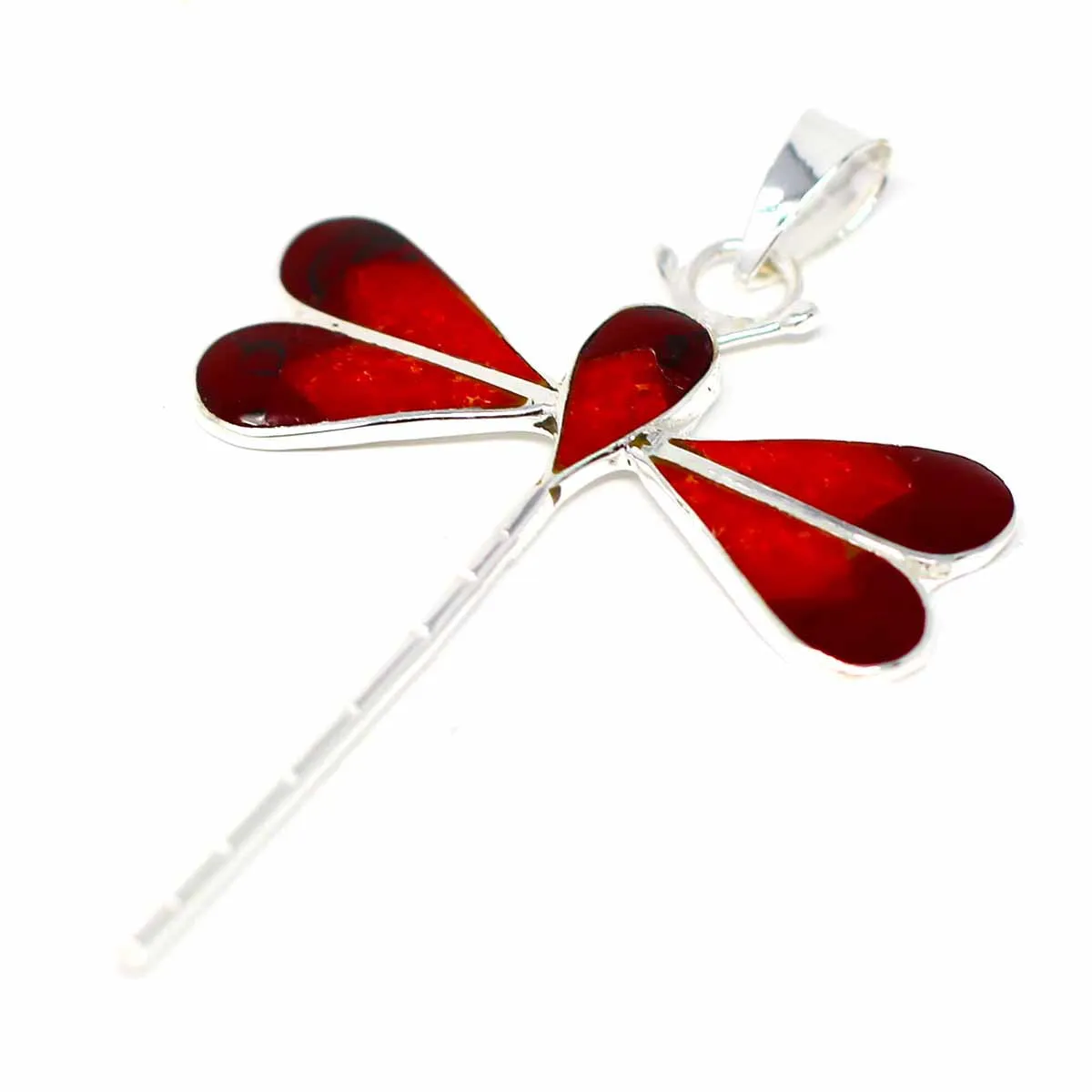 Red Jasper Dragonfly Pendant Artisana