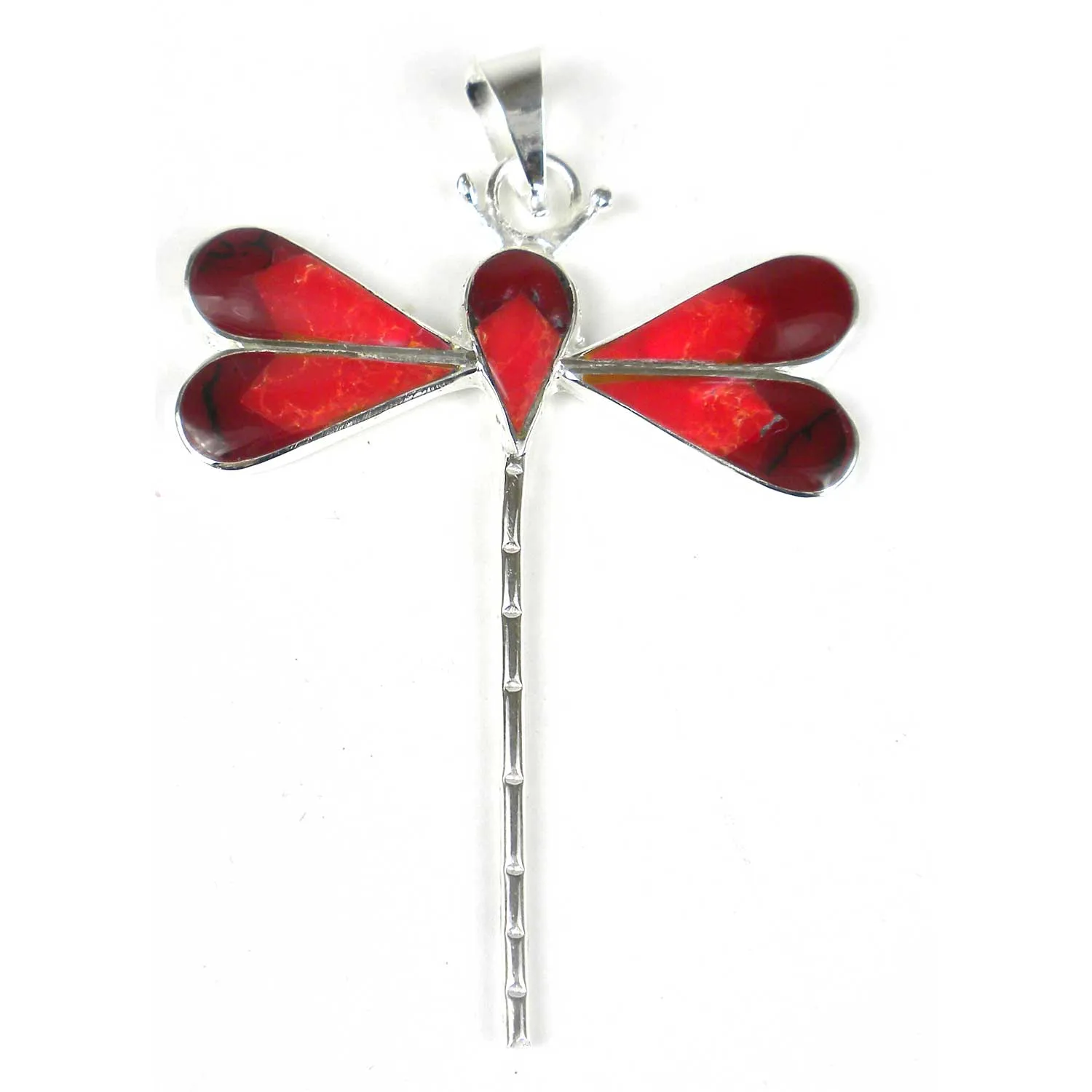 Red Jasper Dragonfly Pendant Artisana