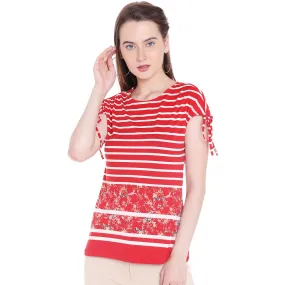 Red Print Top