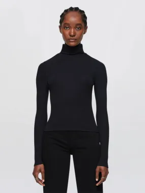 RE/DONE Ribbed Turtleneck Black