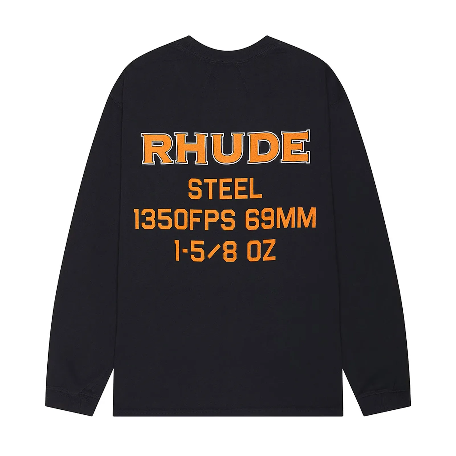 Rhude Steel Long Sleeve T- Shirt 'Vintage Black'