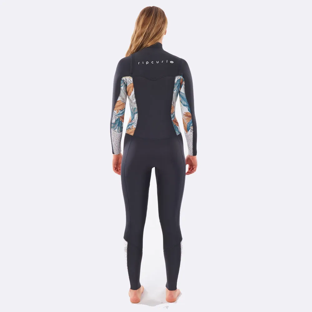 Rip Curl Womens Dawn Patrol 5/3mm Chest Zip Wetsuit  - Charcoal