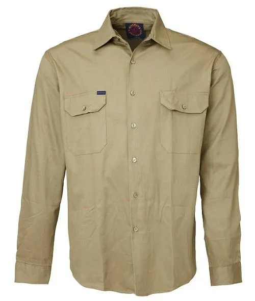 Ritemate RM1000 Open Front Long Sleeve Shirt