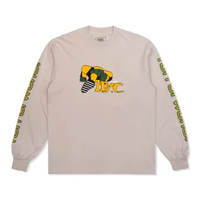 Run Di World L/S Tee, Sand