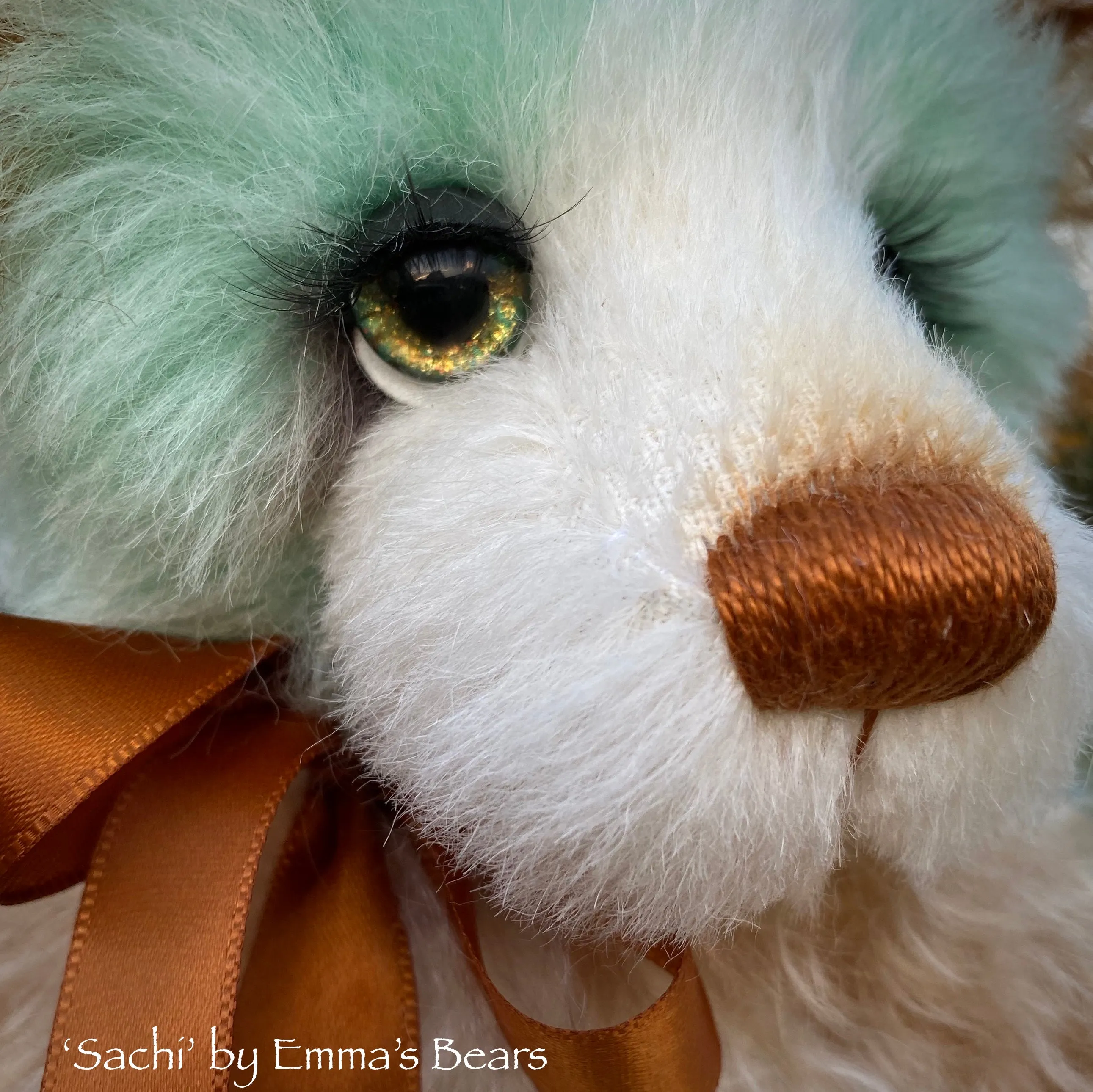 Sachi - 10" Hand Dyed Mohair and Alpaca Artist Bear by Emma's Bears - OOAK