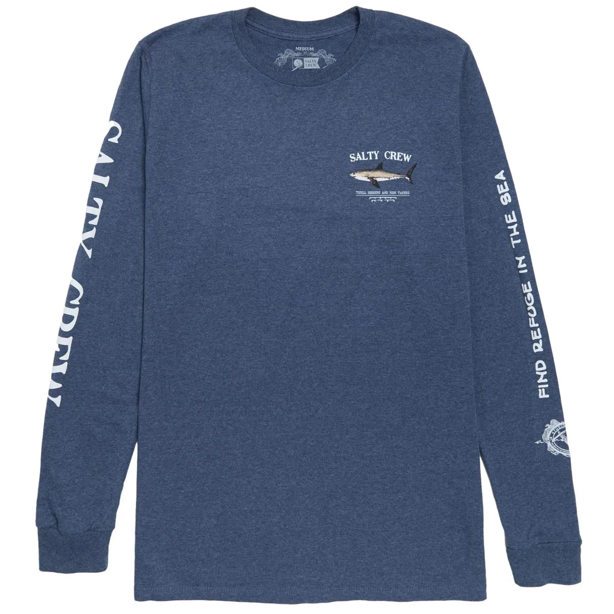 Salty Crew Bruce Classic Long Sleeve T-Shirt - Navy Heather