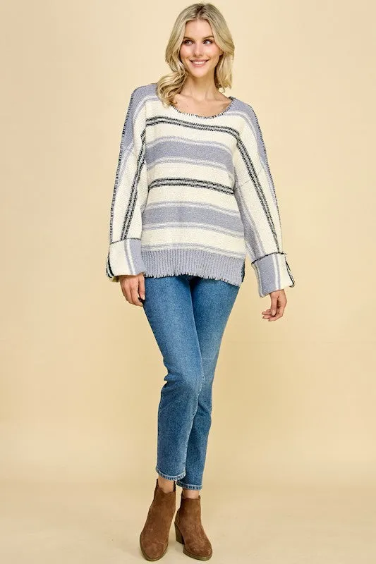 Shania Stitched Stripe Sweater