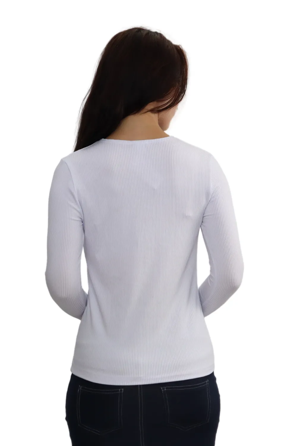 Shell Nylon Rib Top Long Sleeve Style 1203