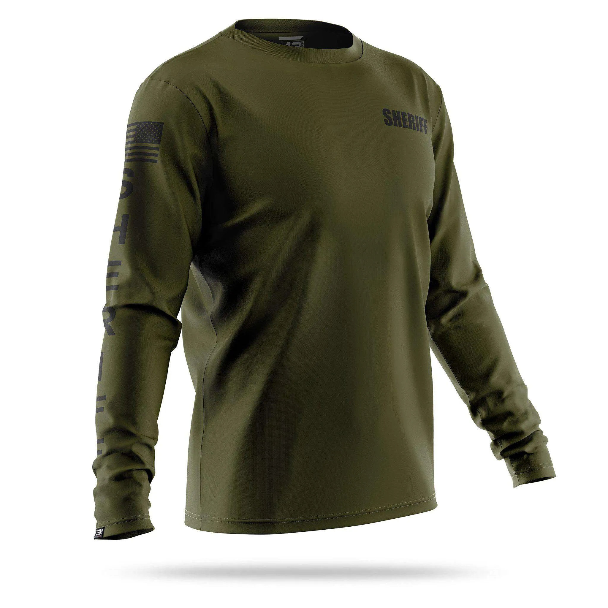 [SHERIFF] Men's Performance Long Sleeve [GRN/BLK]