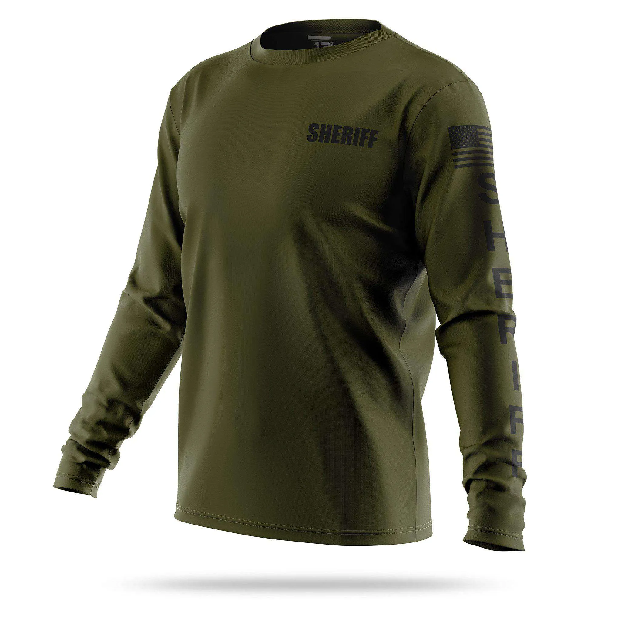 [SHERIFF] Men's Performance Long Sleeve [GRN/BLK]