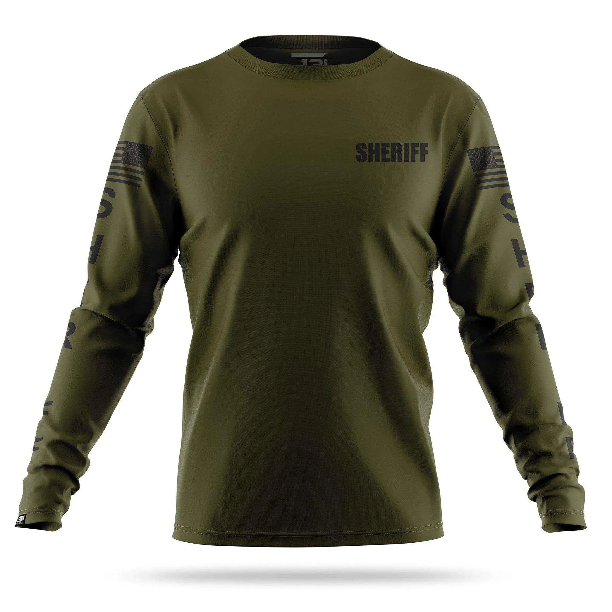 [SHERIFF] Men's Performance Long Sleeve [GRN/BLK]