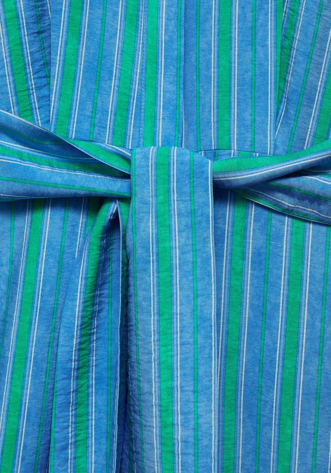 Shirt jumpsuit with bow