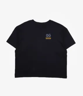 Short Sleeve T-Shirt – Black 'Book Market' Print